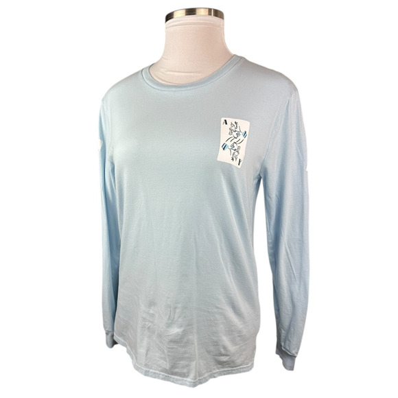 Our Universe Disney Alice in Wonderland Character Playing Cards LS T-Shirt Md - Picture 10 of 10